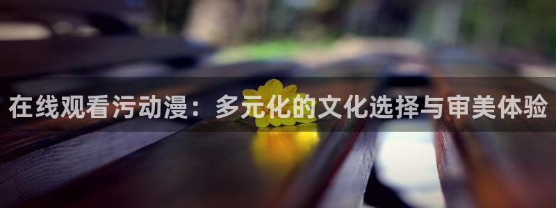 琦琦的动漫屋：在线观看污动漫：多元化的文化选择与审美体验